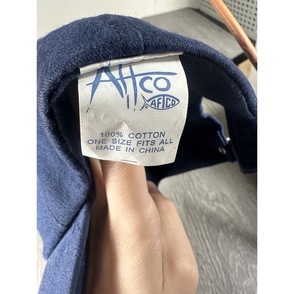 Aftco Fishing Tackle Hat SnapBack Shark Blue Outdoors Baseball Cap - Picture 3 of 5